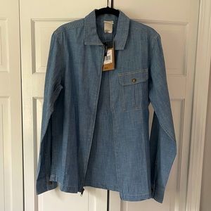 Men’s North Face zip-up Shirt